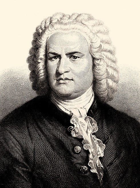 Grafik von Johann Sebastian Bach